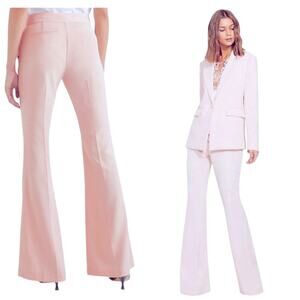 RACHEL ZOE Women’s Light Pink Flared Pants Trousers